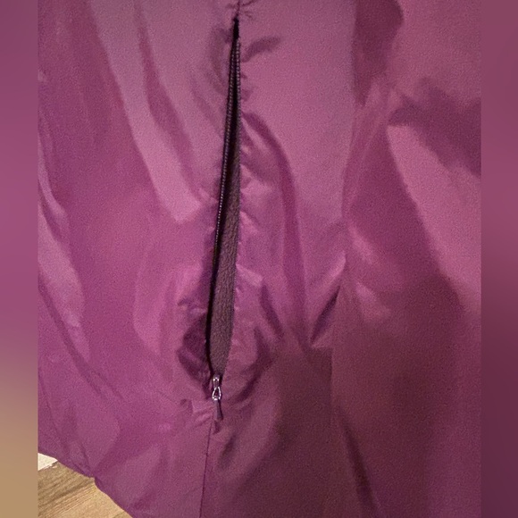 Eileen Fisher Sz XL Extra Large Purple Jacket Coat down puffer long insulated - Picture 9 of 16